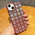 3D Grid Glitter Paper Phone Case