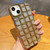 3D Grid Glitter Paper Phone Case