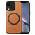 Solid Color Leather Skin Back Cover Phone Case