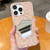 Embossed Rock Texture Mirror TPU Phone Case