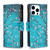 Colored Drawing Pattern Zipper Phone Leather Case