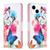 Colored Drawing Pattern Leather Phone Case