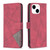 Magnetic Buckle Rhombus Texture Leather Phone Case
