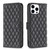 Diamond Lattice Wallet Flip Leather Phone Case