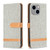 Color Block Denim Texture Leather Phone Case
