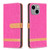 Color Block Denim Texture Leather Phone Case