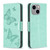 Embossing Two Butterflies Pattern Leather Phone Case