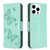 Embossing Two Butterflies Pattern Leather Phone Case