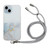 Hollow Marble Pattern TPU Shockproof Phone Case with Rope