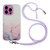 Hollow Marble Pattern TPU Shockproof Phone Case with Rope