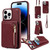 Crossbody Lanyard Zipper Wallet Leather Phone Case
