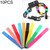 10 PCS Candy-colored Power Cord Hook and Loop Fastener Strip, Random Color Delivery