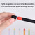 2 PCS 3合一 Stylus Silicone Protective Cover + Two-Color Pen Cap Set