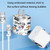 4 Sets PVC Creative Stickers For 18W/20W US Plug Charger & Type-C to 8 Pin Data Cable