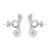 2 Pairs 925 Silver Needle Wireless Earphones Snake-Shaped Embrace Anti-Lost Earrings For AirPods