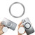 Ring Car Magnetic Suction Wireless Charger Lead Magnetic Ring Back Sticker, Color: Silver