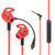 3.5mm Interface Mobile Phone Wire Control Headphones