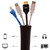 Cord Management Organizer Kit Cable Sleeve With Zipper Cable Clip