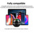GS009 Bluetooth 4.2 Round Ball Small Speaker With Colorful Llight Support TF Card / FM