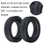 2pcs Headphones Soft Foam Cover For Corsair HS60/50/70 Pro, Color: Black