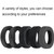 2pcs Headphones Soft Foam Cover For Corsair HS60/50/70 Pro, Color: Black