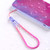 5pcs Silicone Cell Phone Lanyard Watercolor Woven Pattern Fan U Disk Strap