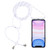Four-Corner Anti-Fall Trasparent TPU Mobile Phone Case With Lanyard for iPhone