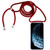Four-Corner Anti-Fall Trasparent TPU Mobile Phone Case With Lanyard for iPhone