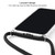 Four-Corner Anti-Fall Trasparent TPU Mobile Phone Case With Lanyard for iPhone