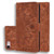 Calf Pattern Double Folding Design Embossed Leather Case with Wallet & Holder & Card Slots