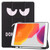 For iPad 10.2 Colored Drawing Horizontal Flip Leather Case with Three-folding Holder & Sleep / Wake-up Function