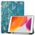 For iPad 10.2 Colored Drawing Horizontal Flip Leather Case with Three-folding Holder & Sleep / Wake-up Function