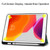 For iPad 10.2 Colored Drawing Horizontal Flip Leather Case with Three-folding Holder & Sleep / Wake-up Function