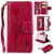 Woman and Cat Embossed Horizontal Flip Leather Case, with Wallet & Holder & Card Slots & Photo Frame & Mirror & Lanyard