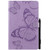 Pressed Printing Butterfly Pattern Horizontal Flip PU Leather Case with Holder & Card Slots & Wallet & Pen Slot