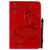 Pressed Printing Butterfly Pattern Horizontal Flip PU Leather Case with Holder & Card Slots & Wallet & Pen Slot