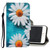 3D Colored Drawing Horizontal Flip PU Leather Case with Holder & Card Slots & Wallet