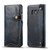 Denior Oil Wax Cowhide Magnetic Button Horizontal Flip Leather Case with Card Slots & Wallet