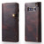 Denior Oil Wax Cowhide Magnetic Button Horizontal Flip Leather Case with Card Slots & Wallet