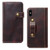 Denior Oil Wax Cowhide DK Magnetic Button Horizontal Flip Leather Case with Holder & Card Slots & Wallet