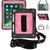 Contrast Color Silicone + PC Combination Case with Holder