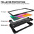 Contrast Color Silicone + PC Combination Case with Holder
