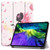 Custer Painted TPU Smart Tablet Leather Case with Sleep Function & Tri-Fold Bracket & Pen Slot