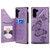Butterfly Embossing Pattern Shockproof Protective Case with Holder & Card Slots & Photo Frame