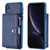 Zipper Shockproof Protective Case with Card Slots & Bracket & Photo Holder & Wallet Function