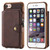 Zipper Shockproof Protective Case with Card Slots & Bracket & Photo Holder & Wallet Function
