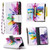 Colored Drawing Pattern Zipper Horizontal Flip Leather Case with Holder & Card Slots & Wallet