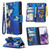 Colored Drawing Pattern Zipper Horizontal Flip Leather Case with Holder & Card Slots & Wallet