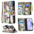 Colored Drawing Pattern Zipper Horizontal Flip Leather Case with Holder & Card Slots & Wallet