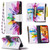Colored Drawing Pattern Zipper Horizontal Flip Leather Case with Holder & Card Slots & Wallet